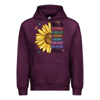 Mauve Wine she is strong fearless warm loving mom Urban Hoodie - MaliasSmallBusiness