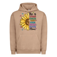Pigment Burro she is strong fearless warm loving mom Urban Hoodie - MaliasSmallBusiness