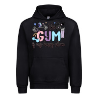 Black the gym is my happy place Urban Hoodie - MaliasSmallBusiness