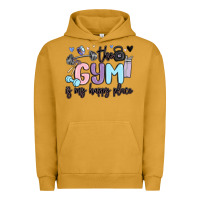 Pigment Peanut Butter the gym is my happy place Urban Hoodie - MaliasSmallBusiness
