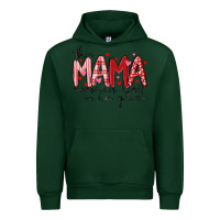 Forest Green this mama wears her heart on her gleeve Urban Hoodie - MaliasSmallBusiness