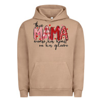 Pigment Burro this mama wears her heart on her gleeve Urban Hoodie - MaliasSmallBusiness