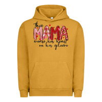 Pigment Peanut Butter this mama wears her heart on her gleeve Urban Hoodie - MaliasSmallBusiness