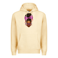 Pina Colada sorority colors purple carol afro messy bun woman Premium Hoodie - texasbilliewilder