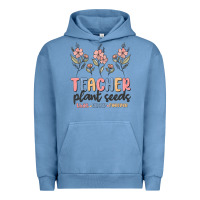 Pigment Pebble Blue teacher plant seeds that grow forever Urban Hoodie - MaliasSmallBusiness