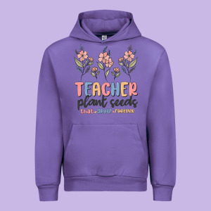Teacher Plant Seeds That Grow Forever Urban Hoodie Designed By Maliassmallbusiness