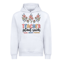 White teacher plant seeds that grow forever Urban Hoodie - MaliasSmallBusiness