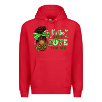 Red sorority colors green its the self love for me afr Premium Hoodie - texasbilliewilder