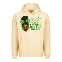 Pina Colada sorority colors green its the self love for me afr Premium Hoodie - texasbilliewilder