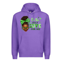 Purple sorority colors green its the self love for me afr Premium Hoodie - texasbilliewilder