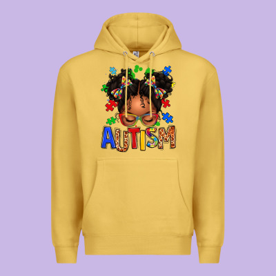 Premium Hoodie autism afro girl