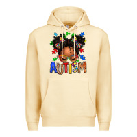 Pina Colada autism afro girl Premium Hoodie - texasbilliewilder