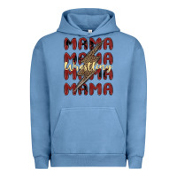 Pigment Pebble Blue wrestling mama Urban Hoodie - MaliasSmallBusiness