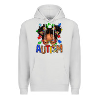 Dove Grey autism afro girl Premium Hoodie - texasbilliewilder