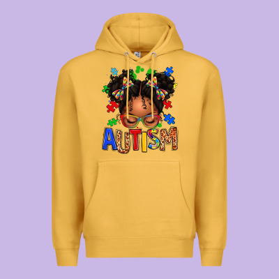 Premium Hoodie autism afro girl