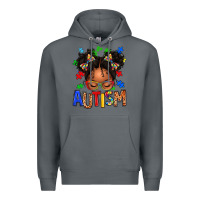 Rock autism afro girl Premium Hoodie - texasbilliewilder