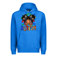 True Royal autism afro girl Premium Hoodie - texasbilliewilder