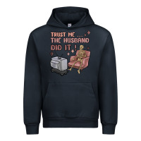 Navy trust me the husband did it Urban Hoodie - MaliasSmallBusiness