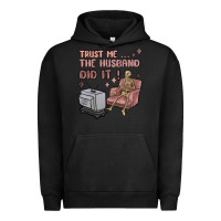 Pigment Black trust me the husband did it Urban Hoodie - MaliasSmallBusiness