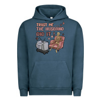 Pigment Midnight Navy trust me the husband did it Urban Hoodie - MaliasSmallBusiness
