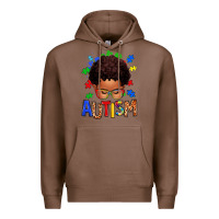 Chestnut autism afro kid Premium Hoodie - texasbilliewilder