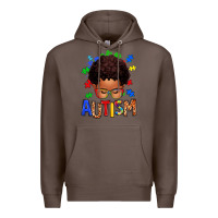 Coffee autism afro kid Premium Hoodie - texasbilliewilder