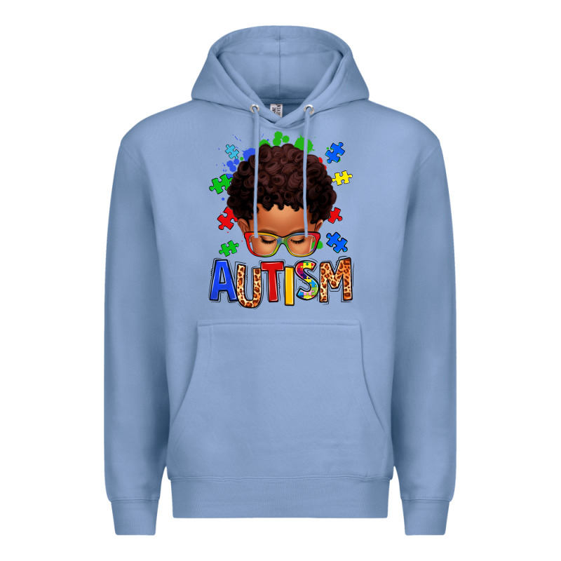 Autism Afro Kid Premium Hoodie by texasbilliewilder | Teevron