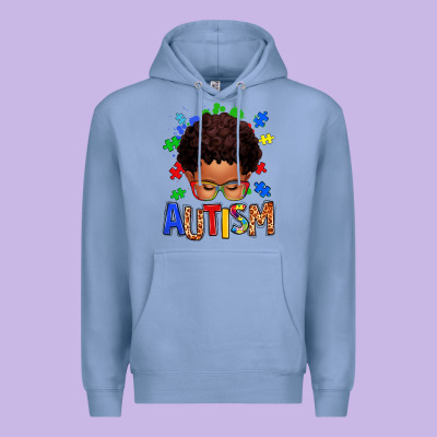 Premium Hoodie autism afro kid