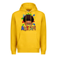 Lemon autism afro kid Premium Hoodie - texasbilliewilder