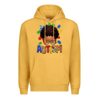 Mustard autism afro kid Premium Hoodie - texasbilliewilder