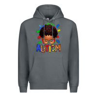 Rock autism afro kid Premium Hoodie - texasbilliewilder