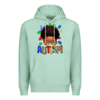 Seafoam autism afro kid Premium Hoodie - texasbilliewilder