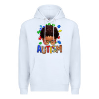 White autism afro kid Premium Hoodie - texasbilliewilder