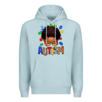 Blue Mist autism afro kid Premium Hoodie - texasbilliewilder