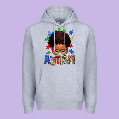 Premium Hoodie autism afro kid