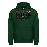 Forest Green dslexia awareness month Urban Hoodie - MaliasSmallBusiness