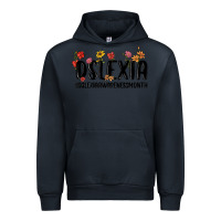 Navy dslexia awareness month Urban Hoodie - MaliasSmallBusiness