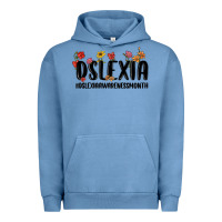 Pigment Pebble Blue dslexia awareness month Urban Hoodie - MaliasSmallBusiness