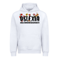 White dslexia awareness month Urban Hoodie - MaliasSmallBusiness