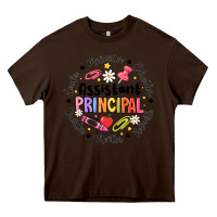 Chocolate Brown Principal Assistant Heavy Core Tee - CowhideDigitalArt