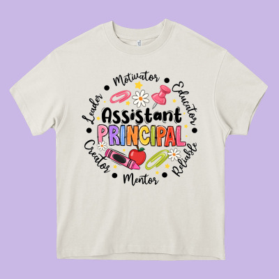 Principal Assistant Heavy Core Tee Designed By Cowhidedigitalart