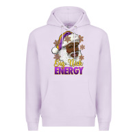 Lilac big nick energy purple and gold afro santa Premium Hoodie - RanaPortraitStore