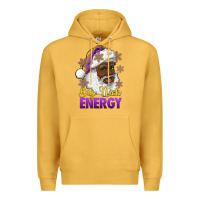 Mustard big nick energy purple and gold afro santa Premium Hoodie - RanaPortraitStore