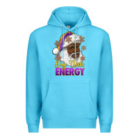 Ocean Blue big nick energy purple and gold afro santa Premium Hoodie - RanaPortraitStore