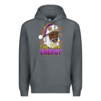 Rock big nick energy purple and gold afro santa Premium Hoodie - RanaPortraitStore