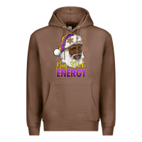 Chestnut big nick energy purple and gold afro santa Premium Hoodie - RanaPortraitStore
