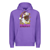 Purple big nick energy purple and gold afro santa Premium Hoodie - RanaPortraitStore