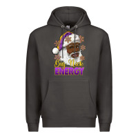 Smoke big nick energy purple and gold afro santa Premium Hoodie - RanaPortraitStore