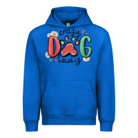 Cobalt crazy dog lady Urban Hoodie - MaliasSmallBusiness