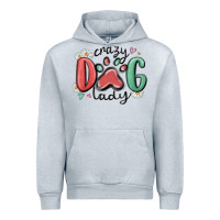Heather Grey crazy dog lady Urban Hoodie - MaliasSmallBusiness